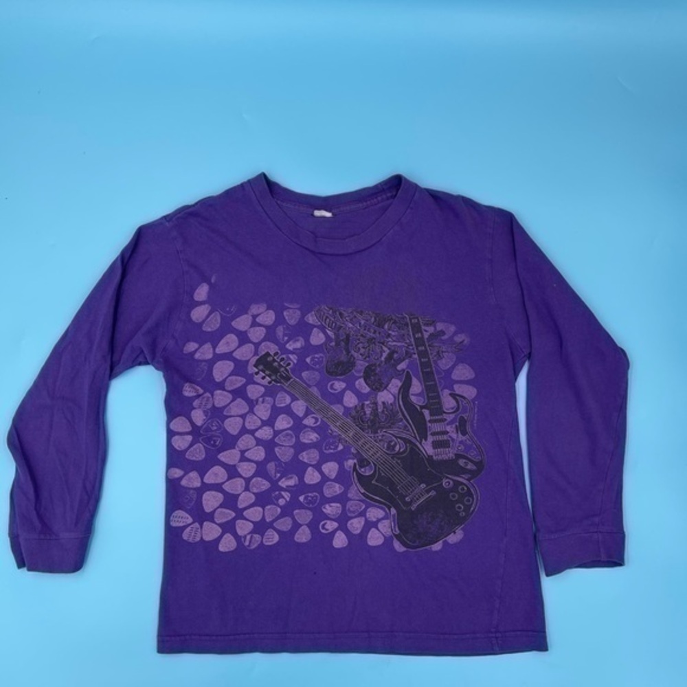 Y2K Guitar Graphic Long Sleeve Tee